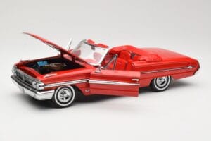 Ford Galaxie 500 Cabriolet Roșu Sun Star 1:18 1420 Metal - imaginea 2 din 8