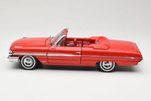 Ford Galaxie 500 Cabriolet Roșu Sun Star 1:18 1420 Metal - imaginea 4 din 8