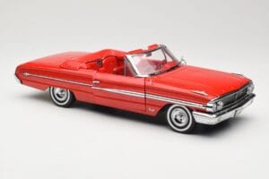Ford Galaxie 500 Cabriolet Roșu Sun Star 1:18 1420 Metal - imaginea 6 din 8