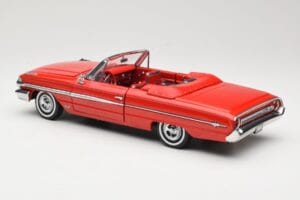 Ford Galaxie 500 Cabriolet Roșu Sun Star 1:18 1420 Metal - imaginea 7 din 8