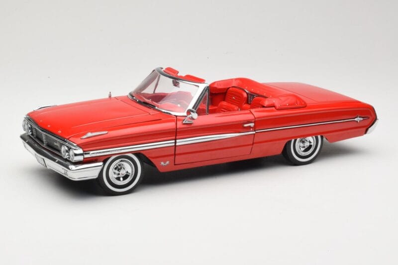 Ford Galaxie 500 Cabriolet Roșu Sun Star 1:18 1420 Metal