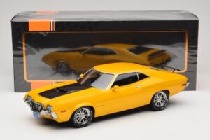 Ford Gran Torino Sport Galben IXO 1:18 18CMC186 Metal - imaginea 6 din 6