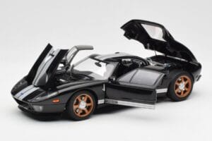 Ford GT Negru Cu Dungi Albe AUTOart 1:18 73023 Metal - imaginea 2 din 8