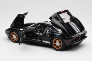 Ford GT Negru Cu Dungi Albe AUTOart 1:18 73023 Metal - imaginea 5 din 8