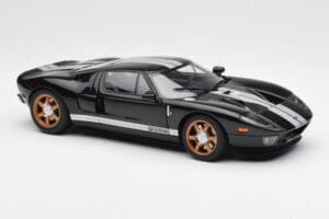 Ford GT Negru Cu Dungi Albe AUTOart 1:18 73023 Metal - imaginea 6 din 8