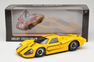Ford GT40 Mk IV Galben 1967 Shelby Collectibles 1:18 31414S Metal - imaginea 8 din 8