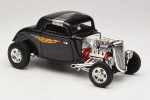 Ford Hot Rod Negru Rydell High Grease ERTL 1:18 36602 Metal - imaginea 4 din 6