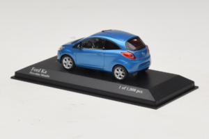 Ford Ka Blue Metallic Minichamps 1:43 400088202 Metal - imaginea 3 din 4