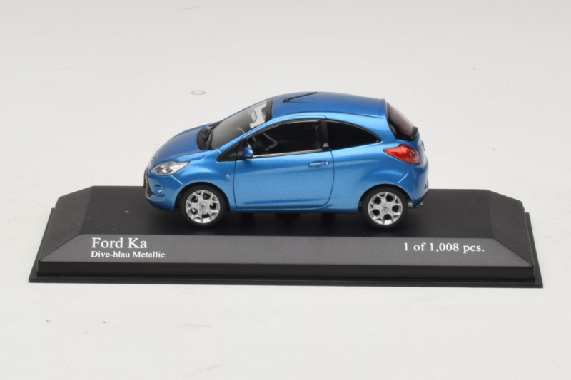Ford Ka Blue Metallic Minichamps 1:43 400088202 Metal