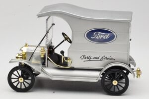 Ford Model T Delivery Truck Argintiu Eagle Collectibles 1:18 430600 Metal - imaginea 3 din 6