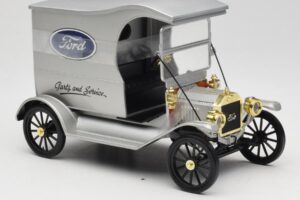 Ford Model T Delivery Truck Argintiu Eagle Collectibles 1:18 430600 Metal - imaginea 4 din 6