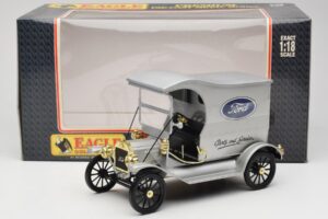 Ford Model T Delivery Truck Argintiu Eagle Collectibles 1:18 430600 Metal - imaginea 6 din 6