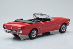 Ford Mustang Cabriolet Roșu Norev 1:18 182810 Metal - imaginea 2 din 6