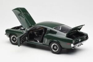 Ford Mustang GT Bullitt Verde AUTOart 1:18 72812 Metal - imaginea 5 din 8