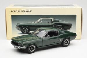 Ford Mustang GT Bullitt Verde AUTOart 1:18 72812 Metal - imaginea 8 din 8