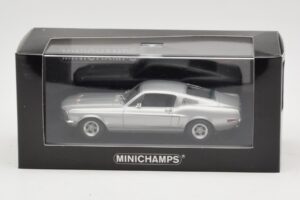 Ford Mustang GT Argintiu Minichamps 1:43 FORD001 Metal - imaginea 4 din 4