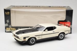 Ford Mustang Mach 1 Alb Sun Star 1:18 3602 Metal - imaginea 8 din 8