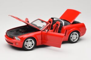 Ford Mustang S197 GT Cabriolet Roșu Beanstalk Group 1:18 FOR10016R Metal - imaginea 2 din 8