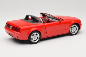 Ford Mustang S197 GT Cabriolet Roșu Beanstalk Group 1:18 FOR10016R Metal - imaginea 3 din 8