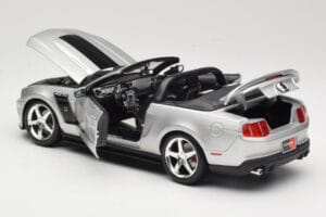 Ford Mustang S197 Roush 427R Cabriolet Argintiu Maisto 1:18 31669 Metal - imaginea 5 din 8