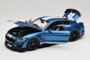Ford Mustang Shelby GT500 S550 Atlas Blue Metallic IXO 1:18 18RDC244-FO Metal - imaginea 2 din 8