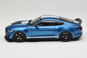Ford Mustang Shelby GT500 S550 Atlas Blue Metallic IXO 1:18 18RDC244-FO Metal - imaginea 4 din 8