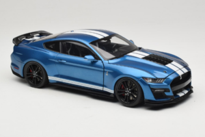 Ford Mustang Shelby GT500 S550 Atlas Blue Metallic IXO 1:18 18RDC244-FO Metal - imaginea 6 din 8