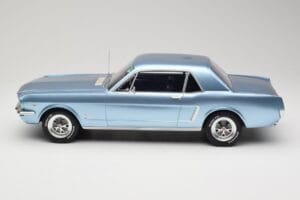 Ford Mustang V8 Hardtop Pony GT Silver Blue GT Spirit 1:12 G089 Rășină - imaginea 3 din 6