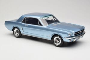 Ford Mustang V8 Hardtop Pony GT Silver Blue GT Spirit 1:12 G089 Rășină - imaginea 4 din 6