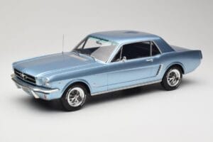 Ford Mustang V8 Hardtop Pony GT Silver Blue GT Spirit 1:12 G089 Rășină