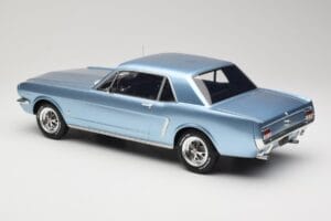 Ford Mustang V8 Hardtop Pony GT Silver Blue GT Spirit 1:12 G089 Rășină - imaginea 5 din 6