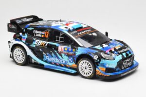Ford Puma Rally1 #13 G. Munster / L. Louka Rally Central Europe 2023 IXO 1:18 18RMC188 Metal - imaginea 4 din 6