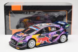 Ford Puma Rally1 #19 S. Loeb / I. Galmiche Rally Monte Carlo Winner 2022 IXO 1:18 18RMC110 Metal - imaginea 6 din 6