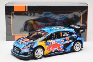 Ford Puma Rally1 #8 O. Tanak / M. Jarveoja 3rd Rally Central Europe 2023 IXO 1:18 18RMC187 Metal - imaginea 6 din 6