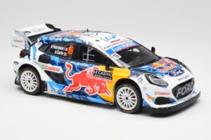 Ford Puma Rally1 WRC #16 A. Fourmaux / A. Coria Rally Monte Carlo 2024 IXO 1:18 18RMC198 Metal - imaginea 4 din 6