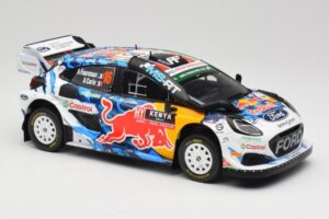 Ford Puma Rally1 WRC M-Sport #16 A. Fourmaux / A. Coria Safari Rally Kenya 2024 IXO 1:18 18RMC207 Metal - imaginea 4 din 6