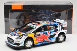 Ford Puma Rally1 WRC M-Sport #16 A. Fourmaux / A. Coria Safari Rally Kenya 2024 IXO 1:18 18RMC207 Metal - imaginea 6 din 6
