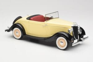 Ford Roadster Dearborn Yellow Solido 1:18 8008 Metal - imaginea 6 din 8