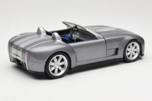 Shelby Cobra Cabriolet Grey Metallic Hot Wheels 1:18 G7220 Metal - imaginea 3 din 8