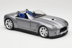 Shelby Cobra Cabriolet Grey Metallic Hot Wheels 1:18 G7220 Metal - imaginea 6 din 8