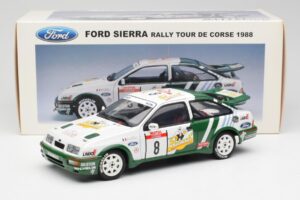 Ford Sierra RS Cosworth #8 D. Auriol / B. Occelli Rally Tour de Corse 1988 AUTOart 1:18 88812 Metal - imaginea 8 din 8