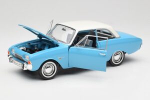 Ford Taunus 12M P1 Taunus Blue Revell 1:18 08880 Metal - imaginea 2 din 8