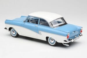 Ford Taunus 17M P2 Albastru Deschis & Alb BoS Models 1:18 BOS019 Metal - imaginea 5 din 6