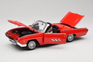 Ford Thunderbird Cabriolet Roșu Anson 1:18 30334 Metal - imaginea 2 din 8