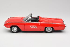 Ford Thunderbird Cabriolet Roșu Anson 1:18 30334 Metal - imaginea 4 din 8