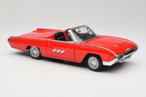Ford Thunderbird Cabriolet Roșu Anson 1:18 30334 Metal - imaginea 6 din 8