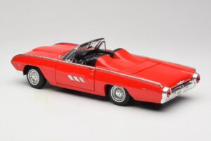 Ford Thunderbird Cabriolet Roșu Anson 1:18 30334 Metal - imaginea 7 din 8