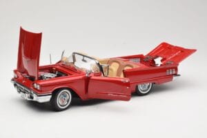 Ford Thunderbird Cabriolet Roșu Sun Star 1:18 4311 Metal - imaginea 2 din 8