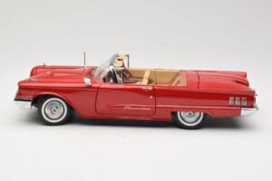 Ford Thunderbird Cabriolet Roșu Sun Star 1:18 4311 Metal - imaginea 4 din 8