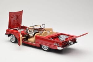 Ford Thunderbird Cabriolet Roșu Sun Star 1:18 4311 Metal - imaginea 5 din 8